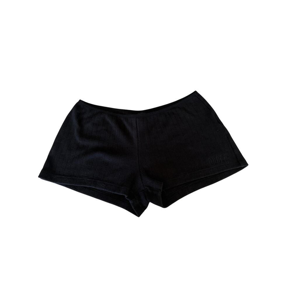 Bloch Black Ribbed Booty Shorts Size Medium Dance Workout